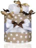 T-tomi Bohemian cake small - beige paws - Nappy cake