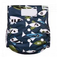 T-tomi AIO Velcro fastening set, Fish - Nappies