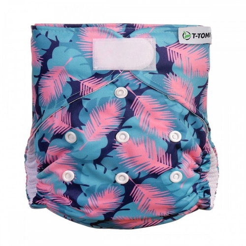 T-TOMI AIO Changing Set Velcro, Feathers - Nappies - Main image