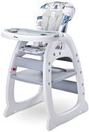 High Chair CARETERO Homee - Grey - Jídelní židlička