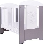 Drewex Little Teddy Bear and Butterfly - Grey - Cot
