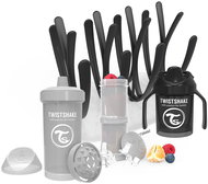 TWISTSHAKE Set of Bottles with a Drip Tray - Grey/Black - Kit