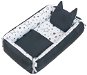 Baby Nest New Baby Multifunctional Nest with Pillow and and Blanket  - Stars - Grey - Hnízdo pro miminko