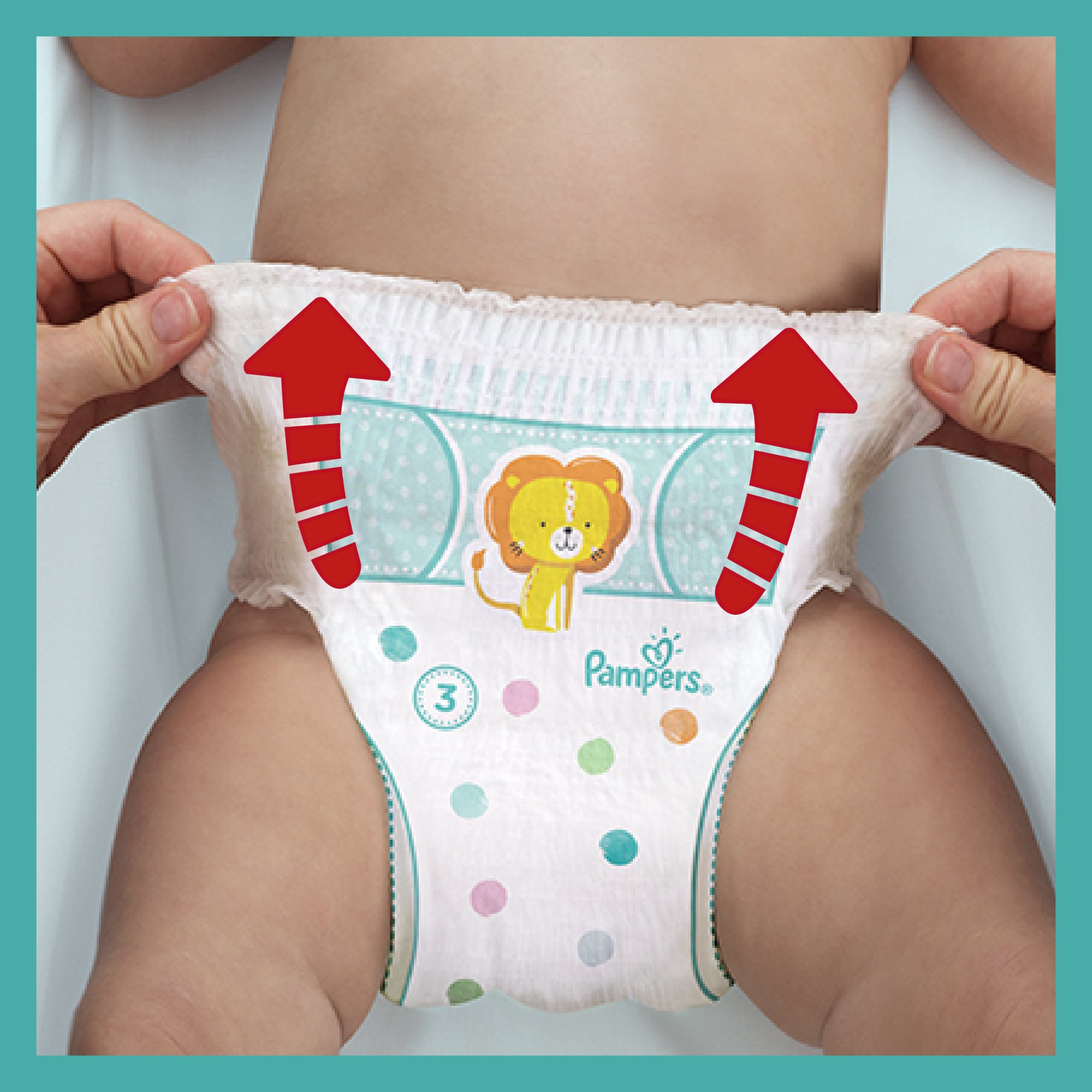 Pampers size 7 sales waist size