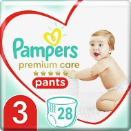 PAMPERS Premium Pants Carry Pack veľkosť 3 (28 ks) - Plienkové nohavičky