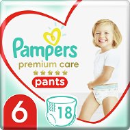 Plienkové nohavičky PAMPERS Premium Pants Carry Pack veľkosť 6 (18 ks) - Plenkové kalhotky