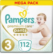PAMPERS Premium Pants Mega Box veľkosť 3 (112 ks) - Plienkové nohavičky