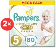 PAMPERS Premium Pants Mega Box veľ. 5 (2× 80 ks) - Plienkové nohavičky