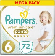 PAMPERS Premium Pants Mega Box veľkosť 6 (72 ks) - Plienkové nohavičky
