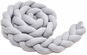 Crib Bumper T-tomi Braided Crib Bumpers 180cm, Grey - Mantinel do postýlky