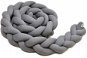 Crib Bumper T-tomi Braided Crib Bumpers 180cm, Anthracite - Mantinel do postýlky
