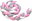 T-tomi Braided Crib Bumpers 180cm, White / Grey / Pink