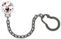 NUK Mickey Mouse Pacifier Chain - Gray - Dummy Clip