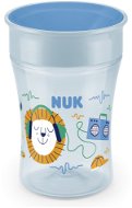 Detský hrnček NUK hrnček Magic Cup s viečkom 230 ml – modrý, mix motívov - Dětský hrnek