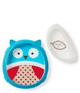 Skip Hop Zoo 2-in-1 - Plate and Bowl - Owl - Children's Dining Set