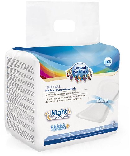 Canpol babies Night Sanitary Pads for after Delivery 10 pcs - Sanitary Pads