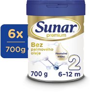 Sunar Premium 2 Follow-on Baby Milk, 6×700g - Baby Formula
