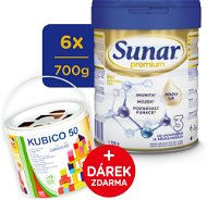 Sunar Premium 3 batoľacie mlieko, 6× 700 g + darček - Dojčenské mlieko