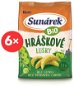 Sunárek Bio pea pods 6 × 50 g - Crisps for Kids
