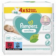 PAMPERS Sensitive 4×52pcs - Baby Wet Wipes