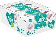 PAMPERS Sensitive XXL 6×80pcs - Baby Wet Wipes