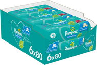 PAMPERS vlhčené obrúsky XXL Fresh Clean 6× 80 ks - Detské vlhčené obrúsky