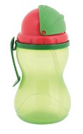 Detská fľaša na pitie Canpol babies Fľaša športová so slamkou 370 ml zelená - Láhev na pití pro děti