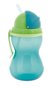 Children's Water Bottle Canpol babies Sports Bottle with Straw 370ml Blue - Láhev na pití pro děti