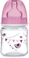 Canpol babies Fľaša so širokým hrdlom PARTY 120 ml ružová - Dojčenská fľaša