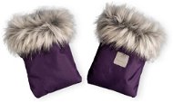Beztroska Gloves with plum fur - Pushchair Gloves