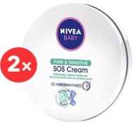 NIVEA Baby Pure&Sensitive SOS Cream 2× 150 ml - Detský telový krém