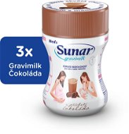 Sunar Gravimilk with Chocolate Flavour 3 × 300g - Drink