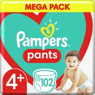 PAMPERS Pants Maxi+ 4-os méret (102 db) - Mega Box - Bugyipelenka