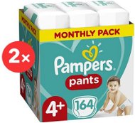 PAMPERS Pants Maxi+ veľ. 4+ (2× 164 ks) – dvojmesačné balenie - Plienkové nohavičky
