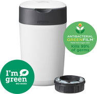 Tommee Tippee Twist & Click pelenkatároló + 1 utántöltő kazetta - fehér - Pelenka kuka