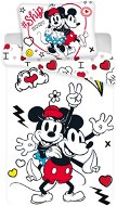 Jerry Fabrics ágynemű - Mickey & Minnie retro heart - Gyerek ágyneműhuzat