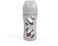 TWISTSHAKE Anti-Colic sklenená 260 ml (cuml. M) sivá - Dojčenská fľaša