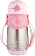 Children's Thermos Canpol Babies Thermo Bottle with straw 300ml pink - Dětská termoska