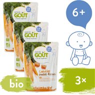 Baby Food Good Gout BIO Carrot with Farm Chicken 3 × 190g - Příkrm