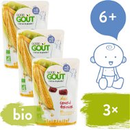 Baby Food Good Gout BIO Corn with Duck Meat 3 × 190g - Příkrm