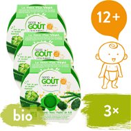 Good Gout BIO Broccoli, Zucchini and Green Beans with Curd 3 × 220g - Baby Food