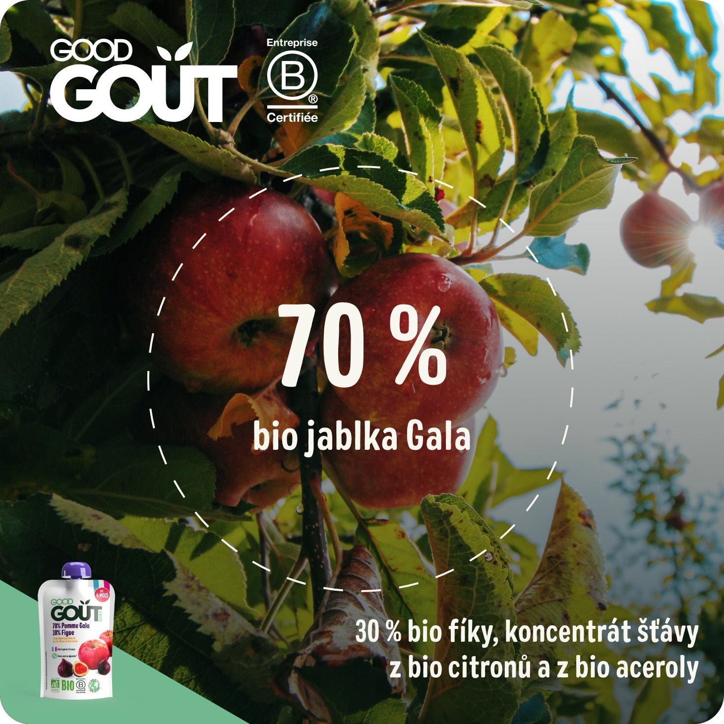 Good Gout Organic Apple and Figs 3 120 g Meal Pocket Alza.cz