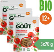 Gyerek snack Good Gout Mini Baguettes with Tomatoes 3 × 70g - Křupky pro děti