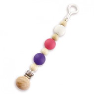 Ulanik Soother clip with beads, pink - Dummy Clip