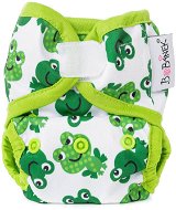 Bobánek Novorozenecké svrchní kalhotky suchý zip - Veselé žabky - Plienkové nohavičky