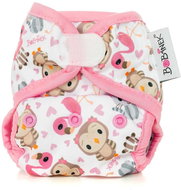 Bobánek Velcro Newborn Top Briefs - Pink Animals - Nappies
