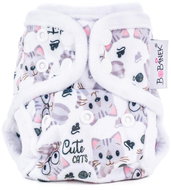 Bobánek Newborn extra soft top panties with snaps - Cute cats - Nappies