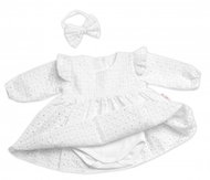 Baby Nellys 2D sada Sukničkobody s volánkem + čelenka Madeira, bílé, vel. 56 - Baby dress