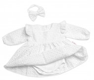 Baby Nellys 2D sada Sukničkobody s volánkem + čelenka Madeira, bílé, vel. 74 - Baby dress