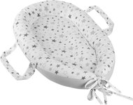 Bellatex Baby nest 777/902, 30 × 70 cm - stars grey on white - Baby Nest